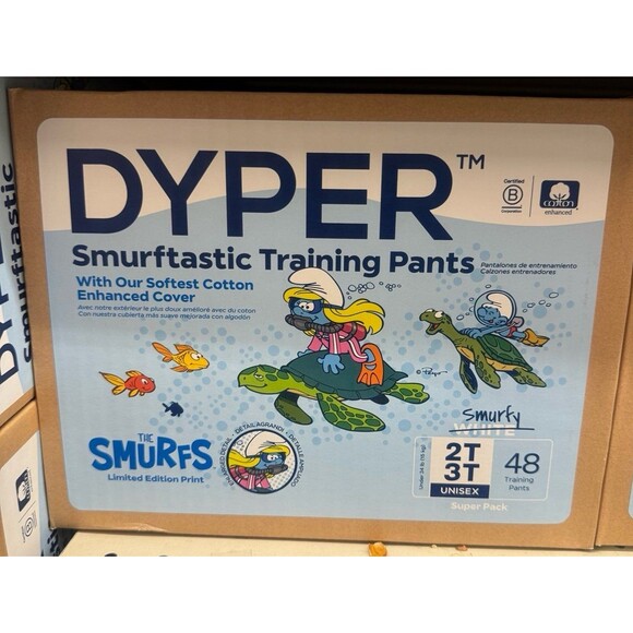 DYPER Smurftastic Training Pants 2T-3T , 48 ct OLSHB - Picture 1 of 1